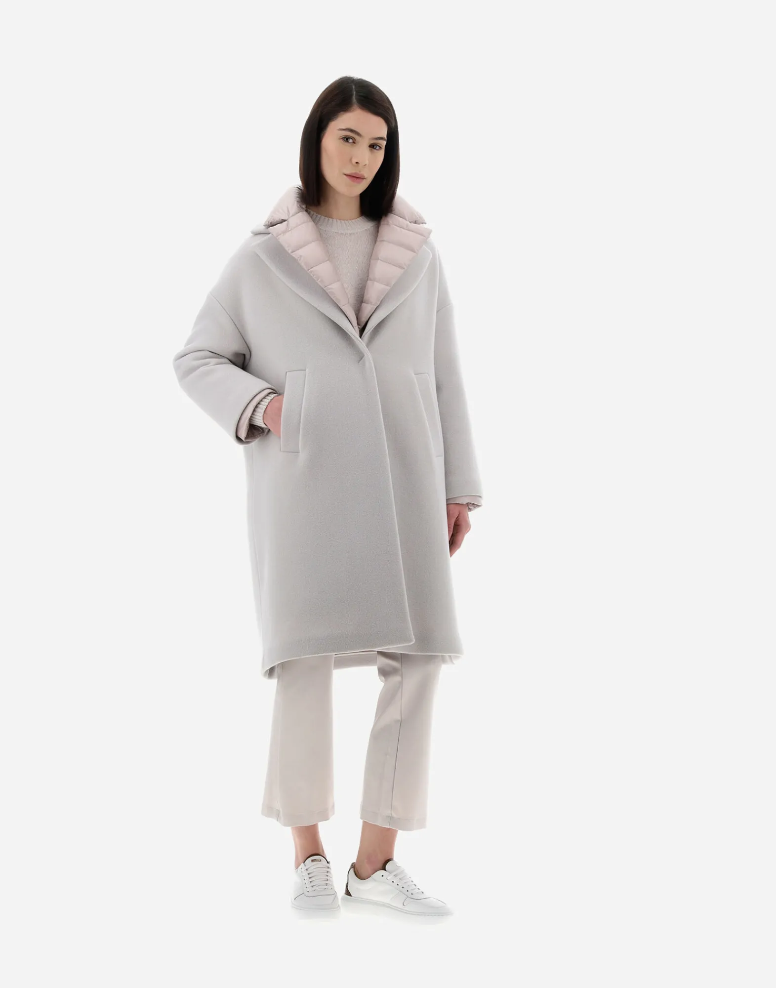 Herno Mäntel & Trenchcoats-Resort Mäntel Aus Modern Double & Nylon Ultralight