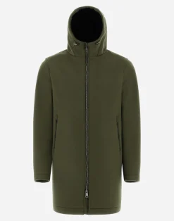 Herno Parka & Jacken-Resort Parka Aus Mesh Wool