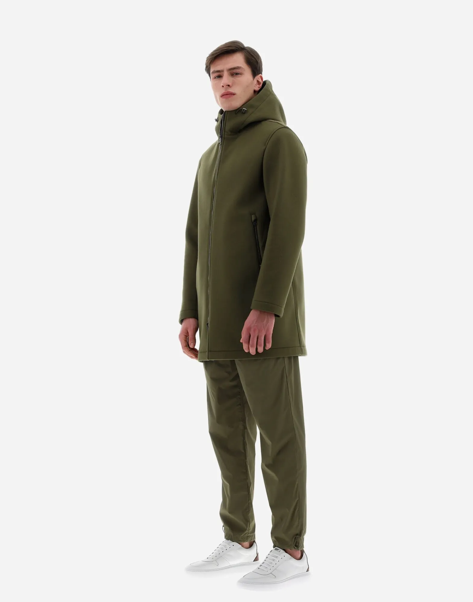 Herno Parka & Jacken-Resort Parka Aus Mesh Wool