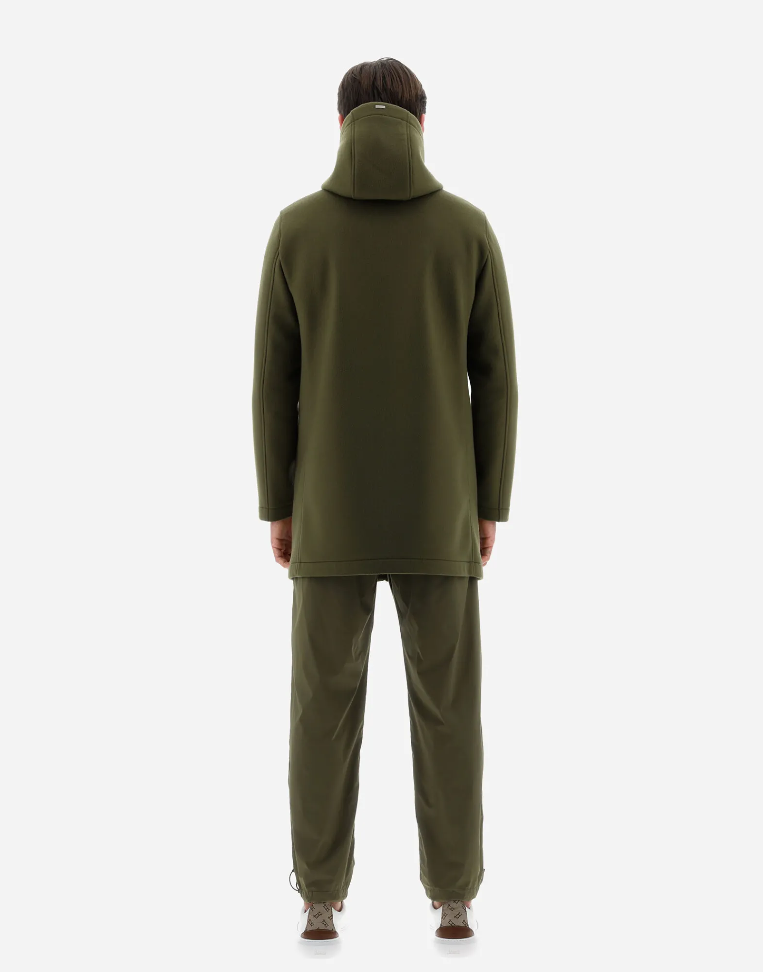 Herno Parka & Jacken-Resort Parka Aus Mesh Wool