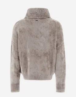 Herno Pullover & Strickjacken-Resort Rollkragenpullover Aus Chenille Knit