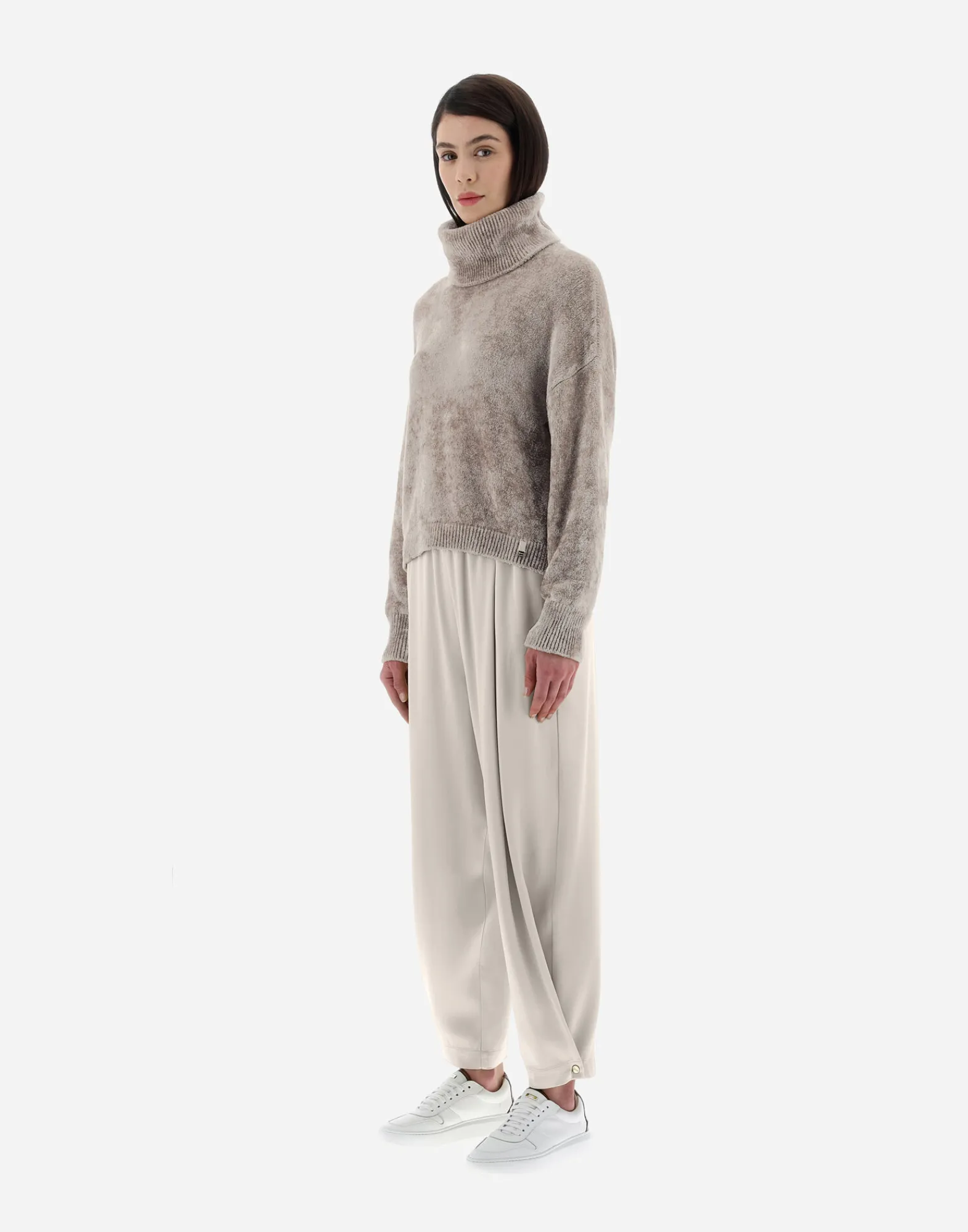 Herno Pullover & Strickjacken-Resort Rollkragenpullover Aus Chenille Knit