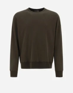 Herno Sweatshirts & Strickjacken-Resort Sweatshirt Aus Basic Cotton