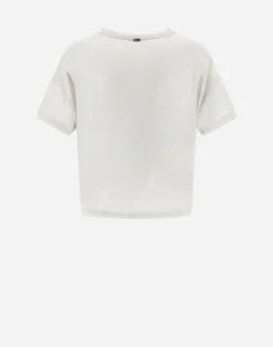 Herno T-Shirts-Resort T-Shirt Aus Coated Jersey