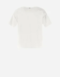 Herno T-Shirts-Resort T-Shirt Aus Glamour Chenille