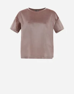 Herno T-Shirts-Resort T-Shirt Aus Glamour Chenille