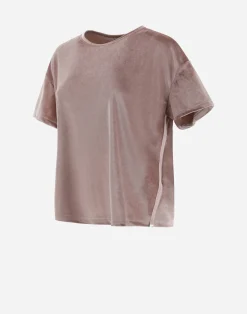 Herno T-Shirts-Resort T-Shirt Aus Glamour Chenille
