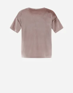 Herno T-Shirts-Resort T-Shirt Aus Glamour Chenille
