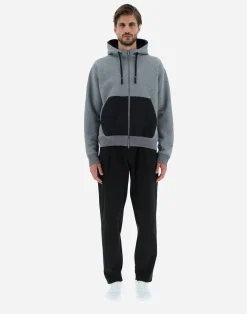Herno Bomber-Sweatshirt Aus Soft Scuba & Plaster
