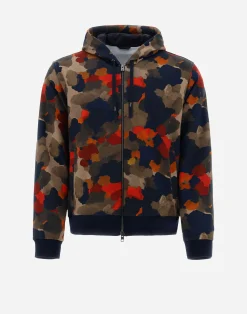 Herno Sweatshirts & Strickjacken-Sweatshirt Aus Spring Camo Sweater