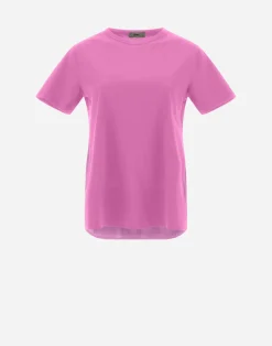 Herno T-Shirts-T-Shirt Aus Chic Cotton Jersey & New Techno Taft