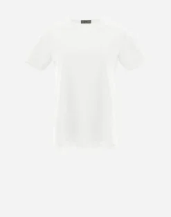 Herno T-Shirts-T-Shirt Aus Chic Cotton Jersey & New Techno Taft