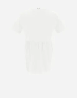 Herno T-Shirts-T-Shirt Aus Chic Cotton Jersey & New Techno Taft
