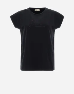 Herno T-Shirts-T-Shirt Aus Interlock-Jersey Mit Strass