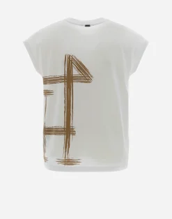 Herno T-Shirts-T-Shirt Aus Interlock-Jersey Mit Kimono-Armeln