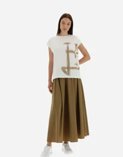 Herno T-Shirts-T-Shirt Aus Interlock-Jersey Mit Kimono-Armeln