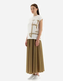Herno T-Shirts-T-Shirt Aus Interlock-Jersey Mit Kimono-Armeln