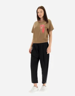 Herno T-Shirts-T-Shirt Aus Interlock-Jersey Mit Stickerei