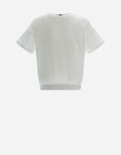 Herno T-Shirts-T-Shirt Aus Interlock-Jersey Mit Stickerei