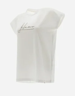 Herno T-Shirts-T-Shirt Aus Interlock-Jersey Mit Strass