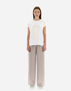 Herno T-Shirts-T-Shirt Aus Interlock-Jersey Mit Strass