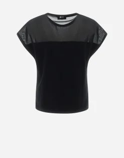 Herno T-Shirts-T-Shirt Aus Light Scuba & Stretch-Tull