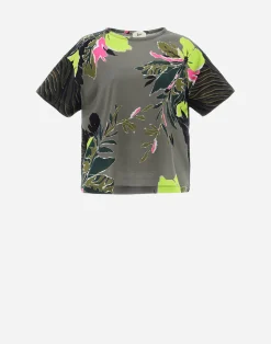 Herno T-Shirts-T-Shirt Aus Safari Patch Jersey