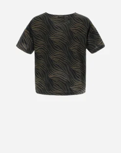 Herno T-Shirts-T-Shirt Aus Safari Patch Jersey
