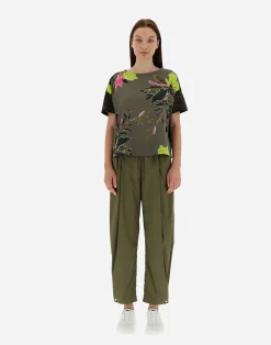Herno T-Shirts-T-Shirt Aus Safari Patch Jersey