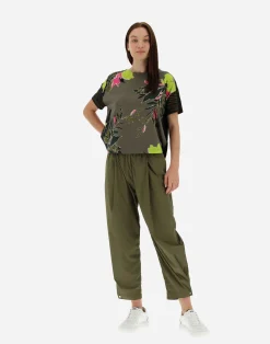 Herno T-Shirts-T-Shirt Aus Safari Patch Jersey