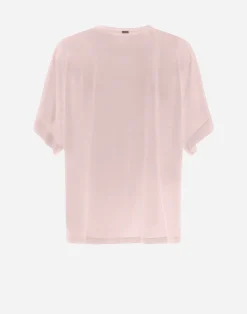 Herno T-Shirts-T-Shirt Aus Seidenjersey