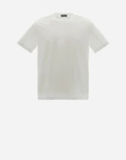 Herno T-Shirt & Polo-Shirts-T-Shirt Aus Superfine Cotton Stretch