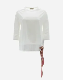 Herno T-Shirts-T-Shirt Aus Superfine Cotton Stretch Mit Bubble Schal