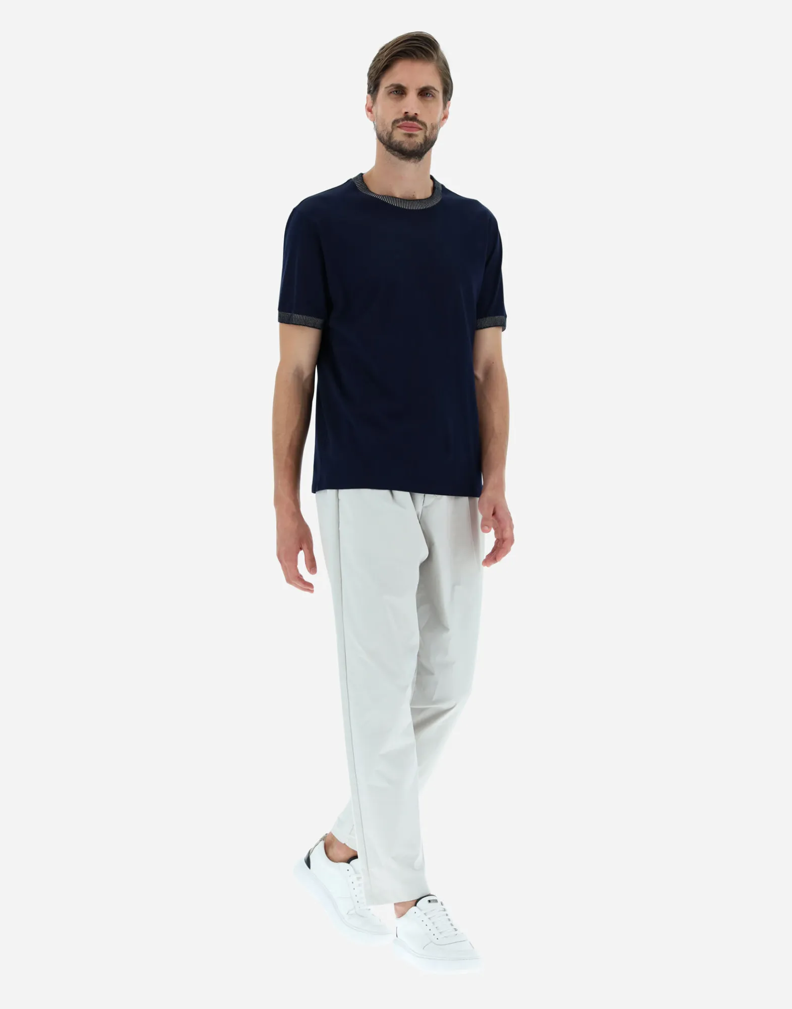 Herno T-Shirt & Polo-Shirts-T-Shirt Aus Superfine Cotton
