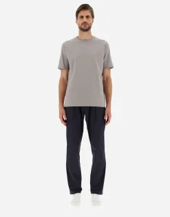 Herno T-Shirt & Polo-Shirts-T-Shirt Aus Superfine Cotton Stretch