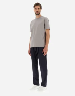 Herno T-Shirt & Polo-Shirts-T-Shirt Aus Superfine Cotton Stretch