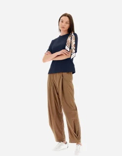 Herno T-Shirts-T-Shirt Aus Superfine Cotton Stretch Mit Bubble Schal