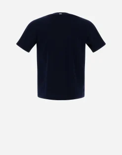 Herno T-Shirt & Polo-Shirts-T-Shirt Aus Superfine Cotton & Spring Camo Jersey