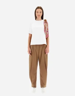 Herno T-Shirts-T-Shirt Aus Superfine Cotton Stretch Mit Bubble Schal