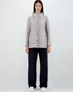 Herno Lange Daunenjacken-Wendbare A-Shape Aus Nylon Ultralight