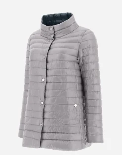 Herno Lange Daunenjacken-Wendbare A-Shape Aus Nylon Ultralight