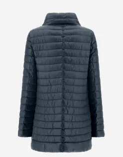 Herno Lange Daunenjacken-Wendbare A-Shape Aus Nylon Ultralight