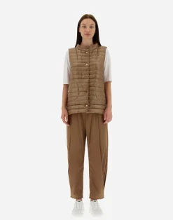 Herno Lange Daunenjacken-Wendbare, Zweifarbige Weste Aus Nylon Ultralight