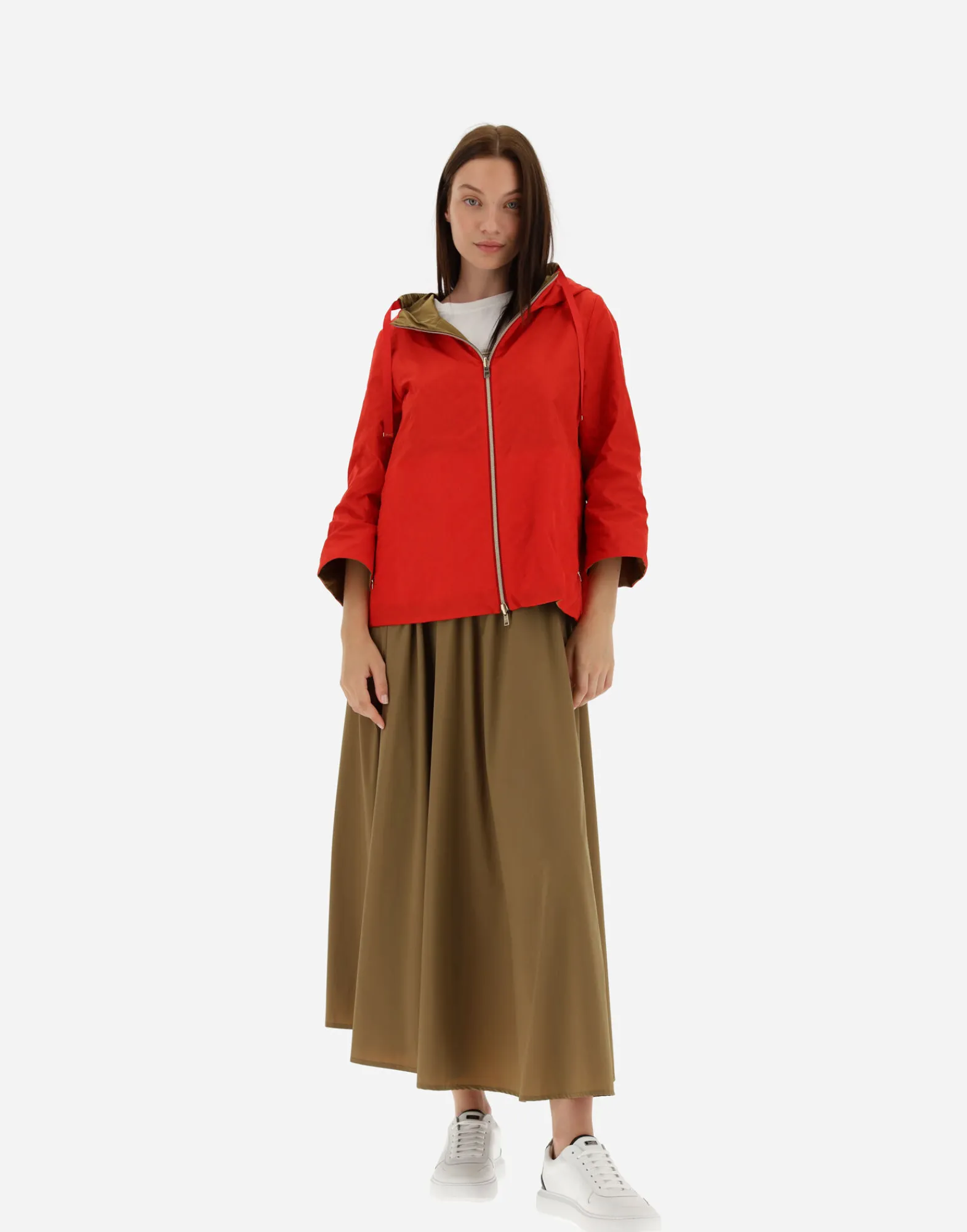 Herno Capes-Wendbares Cape Aus Monogram Taft