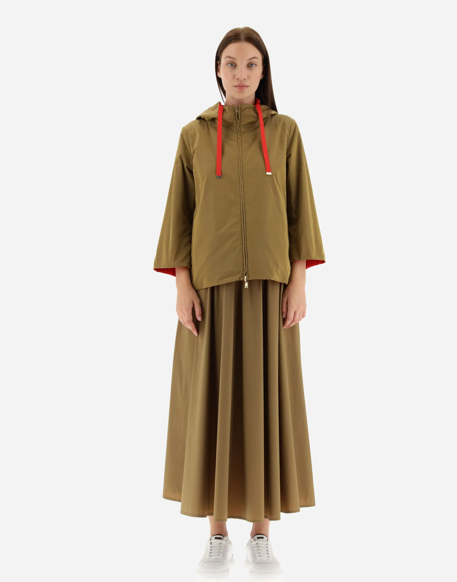 Herno Capes-Wendbares Cape Aus Monogram Taft