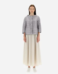 Herno Kurze Daunenjacken-Wendbares Cape Aus Nylon Ultralight