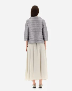 Herno Kurze Daunenjacken-Wendbares Cape Aus Nylon Ultralight