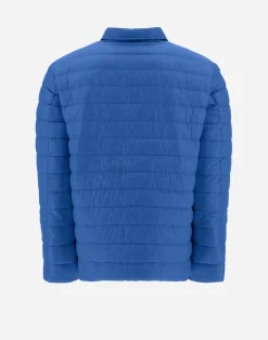 Herno Kurze Daunenjacken-Wendbares, Zweifarbiges Hemd Aus Nylon Ultralight