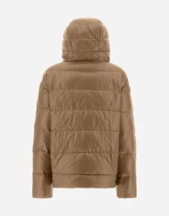 Herno Kurze Daunenjacken-Wende-Bomberjacke Aus Nylon Ultralight Und New Techno Taft