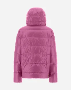 Herno Kurze Daunenjacken-Wende-Bomberjacke Aus Nylon Ultralight Und New Techno Taft